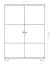 Kommode Kiefer massiv Vollholz natur Junco 157 – Abmessungen: 140 x 89 x 41 cm (H x B x T)