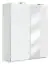 Schiebetürenschrank / Kleiderschrank Sabadell 10, Farbe: Weiß / Weiß Hochglanz - 222 x 179 x 64 cm (H x B x T)