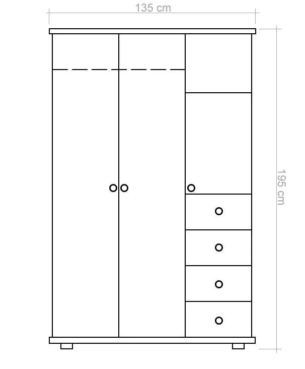 Schlafzimmer - Kleiderschrank Abbildung