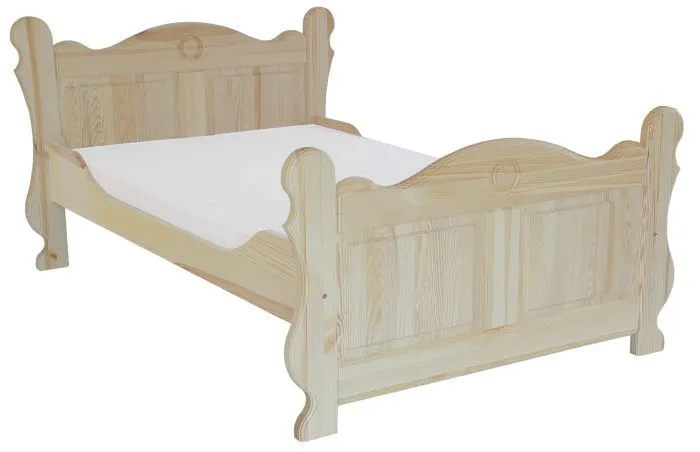 Jugendbett Kiefer massiv Vollholz natur 91, inkl. Lattenrost - Abmessung 160 x 200 cm