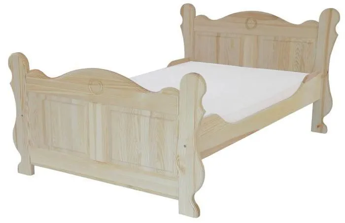 Bett Kiefer 180 x 200 cm Natur Abbildung