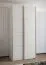 Kleiderschrank / Schiebetürenschrank | 2 Schiebetüren | 2 Kleiderstangen | 245,5 x 110 x 64 cm | 6 Fächer | ABS-Kantenschutz | Farbe: Weiß | Soft-Close