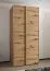 Kleiderschrank / Schiebetürenschrank | 6 Einlegeböden | 245,5 x 120 x 64 | 2 Kleiderstangen | 2 Schiebetüren | 6 Fächer | Farbe: Eiche Artisan | Soft-Close