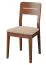 Bequemer Stuhl aus Eiche Massivholz Gorica 26, in Eiche Rustikal, mit Polsterung in Beige, 89 x 46 x 45 cm, sehr stabil, langlebig