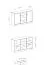 Schlichtes Sideboard Hannut 48, Farbe: Anthrazit - Abmessungen: 84 x 140 x 40 cm (H x B x T)