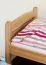 Kinderbett 80 x 200 cm | Massivholz: Buche | Natur Lackiert Abbildung