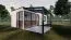 Terrassenüberdachung L 01, Dach: 10 mm Glas klar, Grundfläche: 10,71 m² - Abmessungen: 350 x 306 cm (B x L)