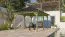 Rechteckiger Pavillon SET mit schwarzen Schindeln, Farbe: Natur KDI, Grundfläche 11,13 m²