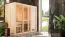 Sauna "Vali 2" Farbe: Natur - 216 x 122 x 198 cm (B x T x H)