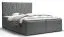 Modernes Boxspringbett Pirin 24, Farbe: Grau - Liegefläche: 160 x 200 cm (B x L), mit genügend Stauraum