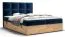 Elegantes Doppelbett mit Stauraum Pilio 60, Farbe: Blau / Eiche Golden Craft - Liegefläche: 180 x 200 cm (B x L)
