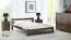 Jugendbett im schlichten Design Nagol 25, Kiefer Vollholz massiv, Farbe: Walnuss - Liegefläche: 140 x 200 cm (B x L)