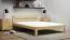 Jugendbett im schlichten Design Aldosa 11, Kiefer Vollholz massiv, Farbe: Kiefer - Liegefläche: 120 x 200 cm (B x L)