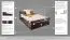 Einzelbett/ Funktionsbett "Easy Premium Line" K4, inkl. 2 Schubladen und 1 Abdeckblende, 140 x 200 cm Buche Vollholz massiv schokobraun lackiert