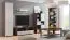 TV-Unterschrank Tabubil 09, Farbe: Wenge / Grau - Abmessungen: 48 x 135 x 48 cm (H x B x T)