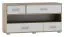 TV-Unterschrank Kavieng 16, Farbe: Eiche / Weiß - Abmessungen: 62 x 120 x 40 cm (H x B x T)