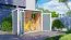 Gartenschrank / Geräteschrank Ilsede 01, Grau - Elementgartenschrank, Grundfläche: 1,65 m², Flachdach