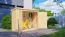 Moderner Gartenschrank Ilsede 01, Naturbelassen - Elementgartenschrank, Grundfläche: 1,65 m², Flachdach