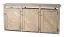 Mülltonnen-Unterstellbox Bergenie 03 aus Massivholz, Lärche natur, 3-fach, 128 x 237 x 84 cm, Mülltonnenbox, für 3 Mülltonnen, Abfalltonnenverkleidung