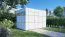 Gartenhaus Frankfurt 02, Anthrazit / Weiß - 19 mm Elementgartenhaus, Nutzfläche: 7,8 m²