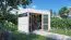 Gartenhaus Frankfurt 02, Anthrazit / Weiß - 19 mm Elementgartenhaus, Nutzfläche: 7,8 m²