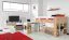 Jugendzimmer - Schrank "Lian" 05, Hellbraun / Weiß / Cappuccino - Abmessungen: 195 x 80 x 40 cm (H x B x T)