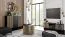 Kommode Cikarang 01, Farbe: Schwarz / Eiche - Abmessungen: 100 x 140 x 40 cm (H x B x T)