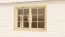 Gartenhaus LL16 - 34 mm Blockbohlenhaus, Grundfläche: 17,80 m², Satteldach