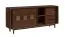 Kommode / Sideboard Inginele 01 in Walnuss, mit 4 praktischen Schubladen, 81 x 183 x 48 cm, 6 Fächer, 3 Einlegeböden, 2 Schiebetüren mit Schließdämpfung