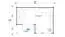 Gartenhaus G169 Lichtgrau inkl. Fußboden und Terrasse - 44 mm Blockbohlenhaus, Grundfläche: 19,20 m², Satteldach
