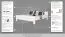 Doppelbett "Easy Premium Line" K6, 200 x 200 cm Buche Vollholz massiv weiß lackiert