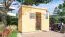 Gartenhaus 1,21 x 2,44 Meter (inkl. Dach) | Natur | Pultdach Abbildung