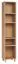 Regal 01, Farbe: Eiche - Abmessungen: 195 x 39 x 38 cm (H x B x T)