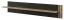 Hängeregal / Wandregal Slatina 21, Farbe: Eiche / Schwarz - Abmessungen: 36 x 190 x 20 cm (H x B x T)