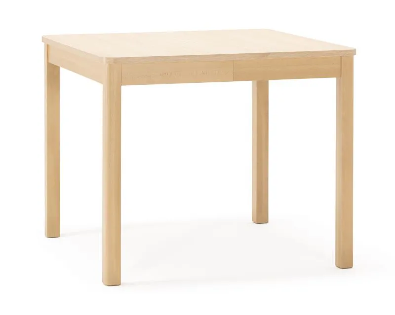 Esstisch | Farbe: Buche | natürliches aussehen | quadratisch | ausziehbar bis 130 cm | Maße: 90 x 90 cm | schlichte & leichte Form | für kleine Küchen