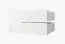 Eleganter Kleiderschrank Balmenhorn 02, Farbe: Weiß matt / Schwarz matt - Abmessungen: 200 x 100 x 62 cm (H x B x T), mit fünf Fächern und zwei Kleiderstangen