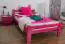 Jugendbett "Easy Premium Line" K4, 120 x 200 cm Buche Vollholz massiv rosa lackiert