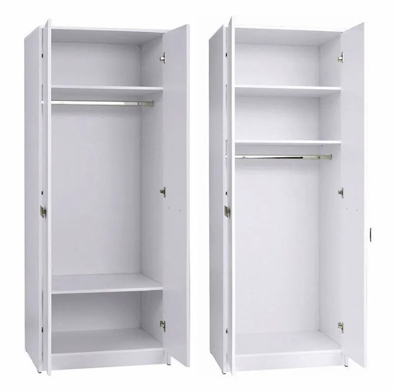 75 cm breiter Kleiderschrank mit 2 Türen | Farbe: Eiche Abbildung