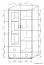 Vitrine Rabaul 36, Farbe: Sonoma Eiche - Abmessungen: 167 x 80 x 40 cm (H x B x T)