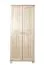 Kleiderschrank Massivholz natur 007 - Abmessung 190 x 80 x 60 cm (H x B x T)