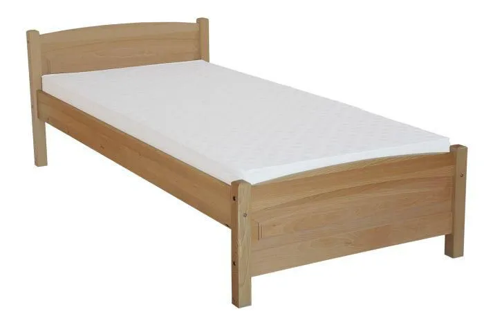 Bett Buche massiv 160 x 200 cm Natur Abbildung