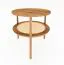 Couchtisch Wellsford 51 Wildeiche massiv geölt - Abmessungen: 70 x 70 x 50 cm (B x T x H)