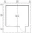 Gartenhaus Klomnock inkl. Fußboden - 70 mm Blockbohlenhaus, Grundfläche: 9,9 m², Satteldach