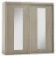 Schiebetürenschrank / Kleiderschrank Popondetta 23, Farbe: Sonoma Eiche - Abmessungen: 200 x 200 x 58 cm (H x B x T)