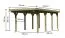 Einzelcarport Classic 2 Variante A SET mit Stahldachplatten, Farbe: Natur KDI, Grundfläche 14,1 m²