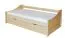 Jugendbett / Funktionsbett Kiefer massiv Vollholz natur 93, inkl. Lattenrost - 90 x 200 cm (B x L)