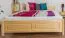 Jugendbett Kiefer massiv Vollholz natur 79, inkl. Lattenrost - Abmessung 180 x 200 cm