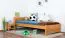 Kinderbett / Jugendbett Kiefer massiv Vollholz Erlefarben 78, inkl. Lattenrost - 100 x 200 cm