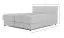 Boxspringbett Damboa 42, Dunkelgrau / Hellgrau, Liegefläche 160 x 200 cm, gepolstertes Kopfteil, großer Stauraum, Bonellfederung