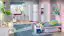 Kinderzimmer - Drehtürenschrank / Eckkleiderschrank Frank 02, Farbe: Weiß / Rosa - 189 x 87 x 87 cm (H x B x T)